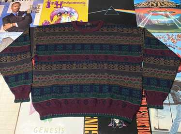 Club Room × Coloured Cable Knit Sweater × Vintage… - image 1