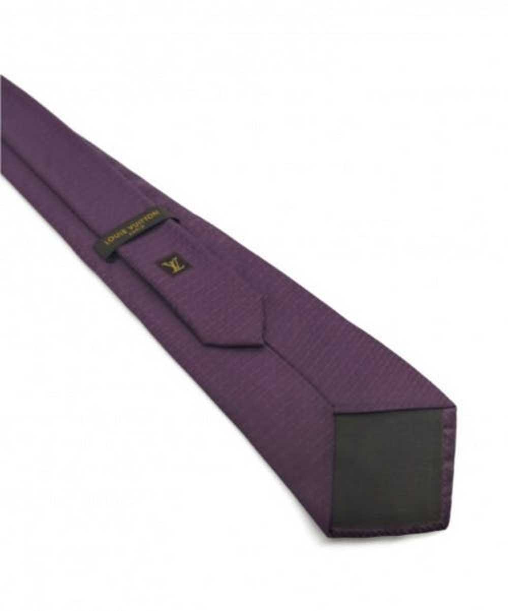 Louis Vuitton LOUIS VUITTON Necktie Purple Size: … - image 4