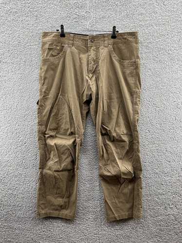 KUHL Rydr Brown Hiking Pants Mens Size 36x30 Canvas Vintage Patina Dye  Carpenter 