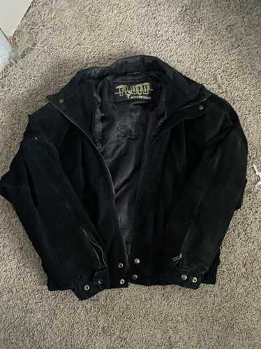 Vintage Black heavy bomber jacket