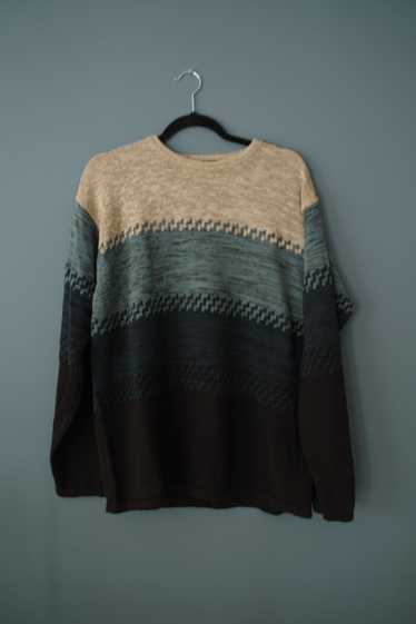 Claiborne Vintage Made in Japan Claiborne Knit Geo