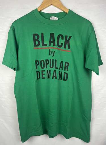 Vintage Vintage 1980's 'Black By Popular Demand' T