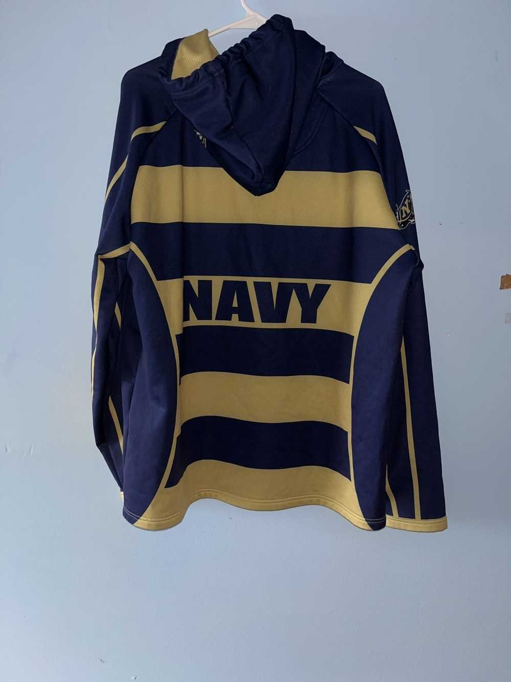 Sportswear × Streetwear Navy rugby team hoodie - image 4