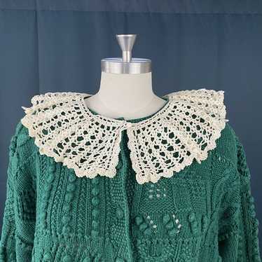 Crochet scalloped collar - Gem