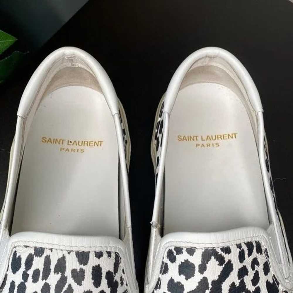 Saint Laurent Paris Saint Laurent Leopard Print V… - image 12