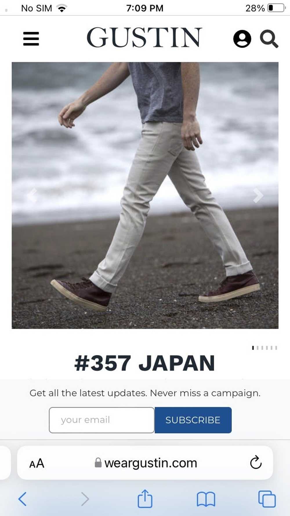 Gustin Gustin Men’s 31 Slim Fit Raw Denim Jeans - image 11