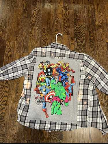 Marvel Comics × Vintage Custom bleached marvel av… - image 1