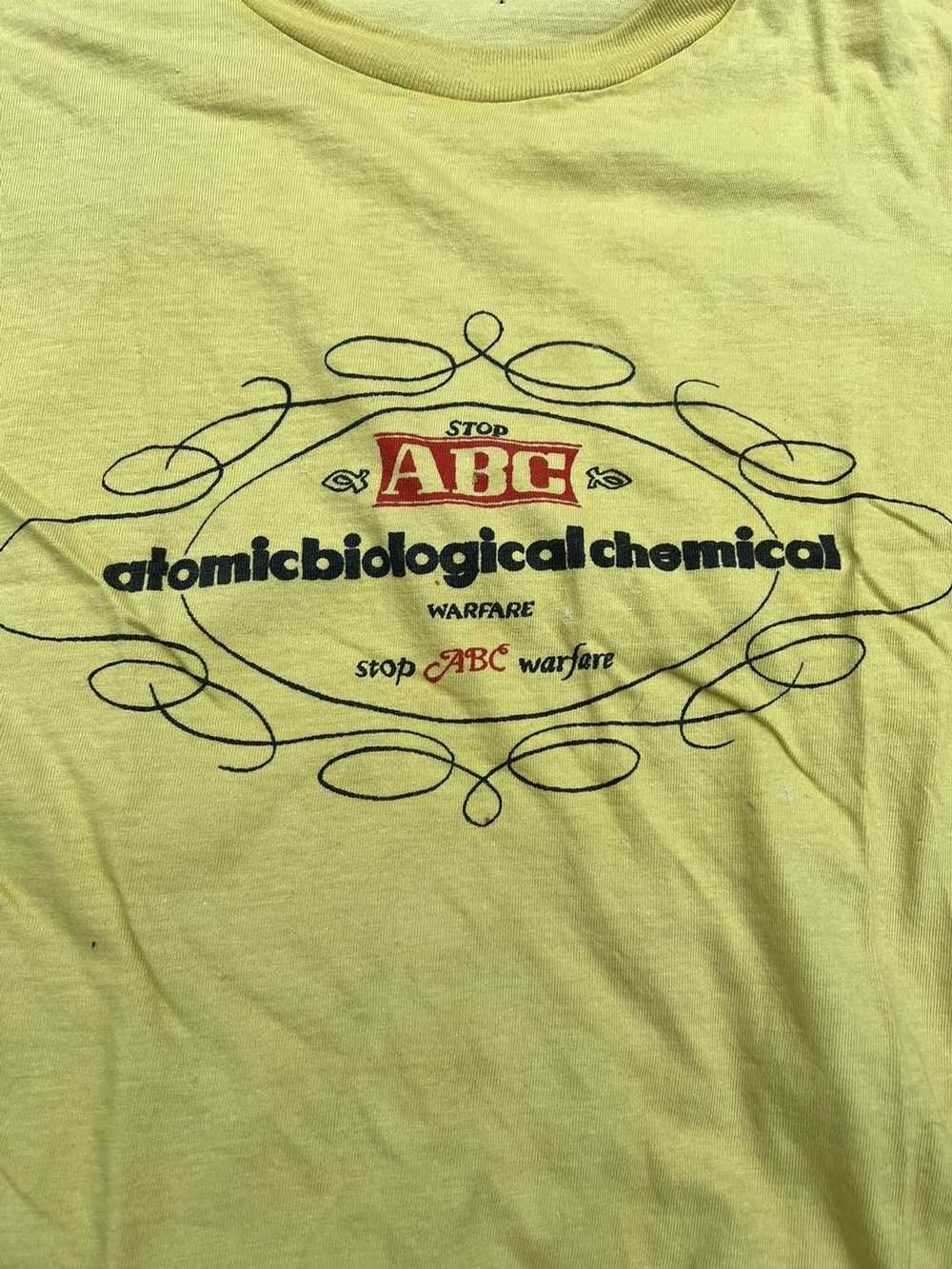 Vintage Vintage 70s Stop ABC Warfare Tee T-Shirt - image 3