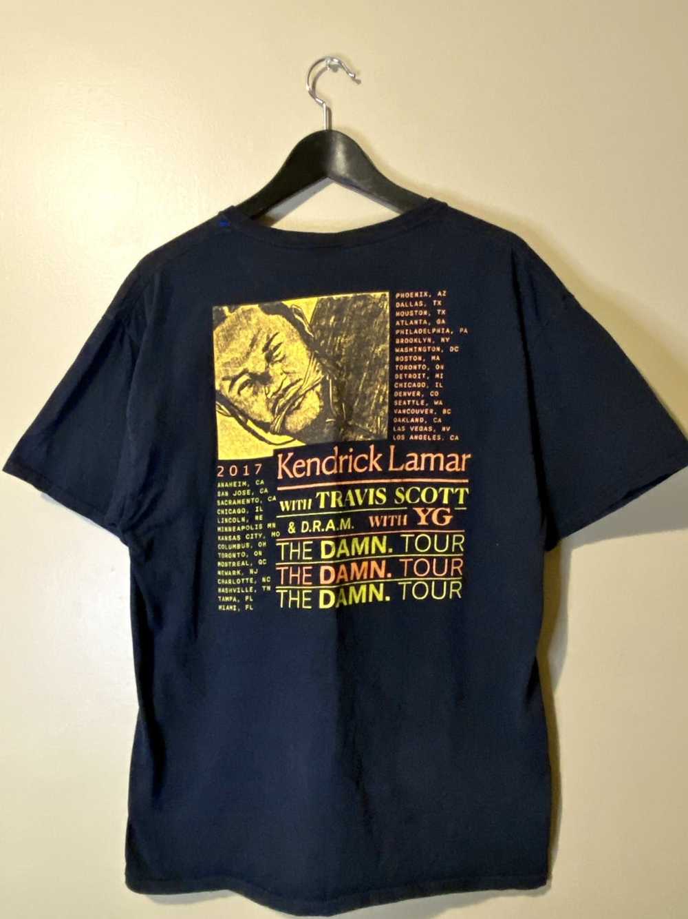 Vintage Kendrick Lamar The Damn Tour Tee 2017 Bla… - image 2