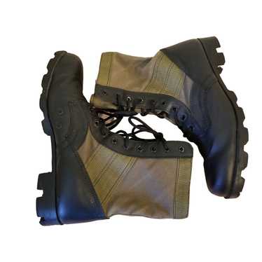 Military Military Combat Boots Green Black Lace U… - image 1