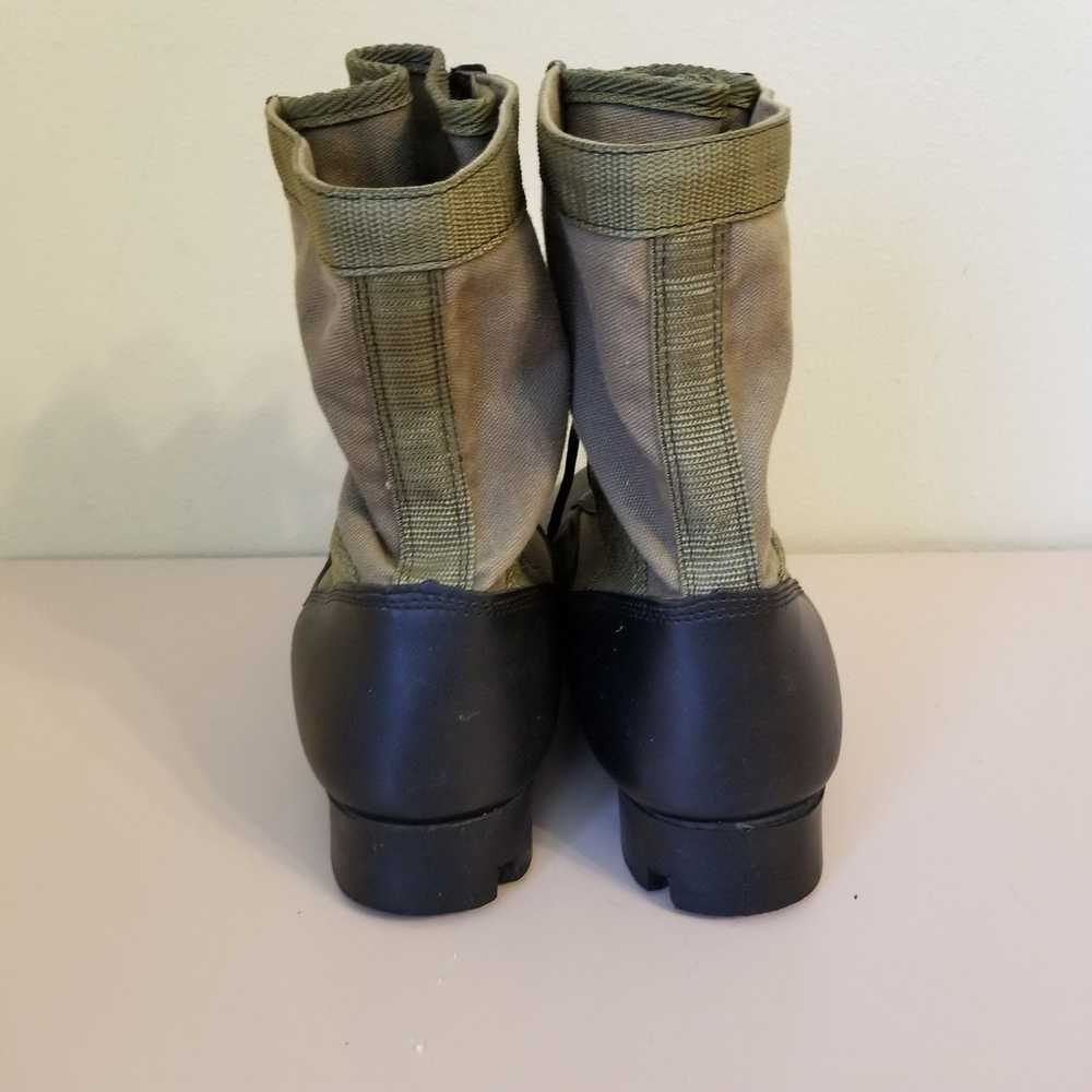 Military Military Combat Boots Green Black Lace U… - image 3