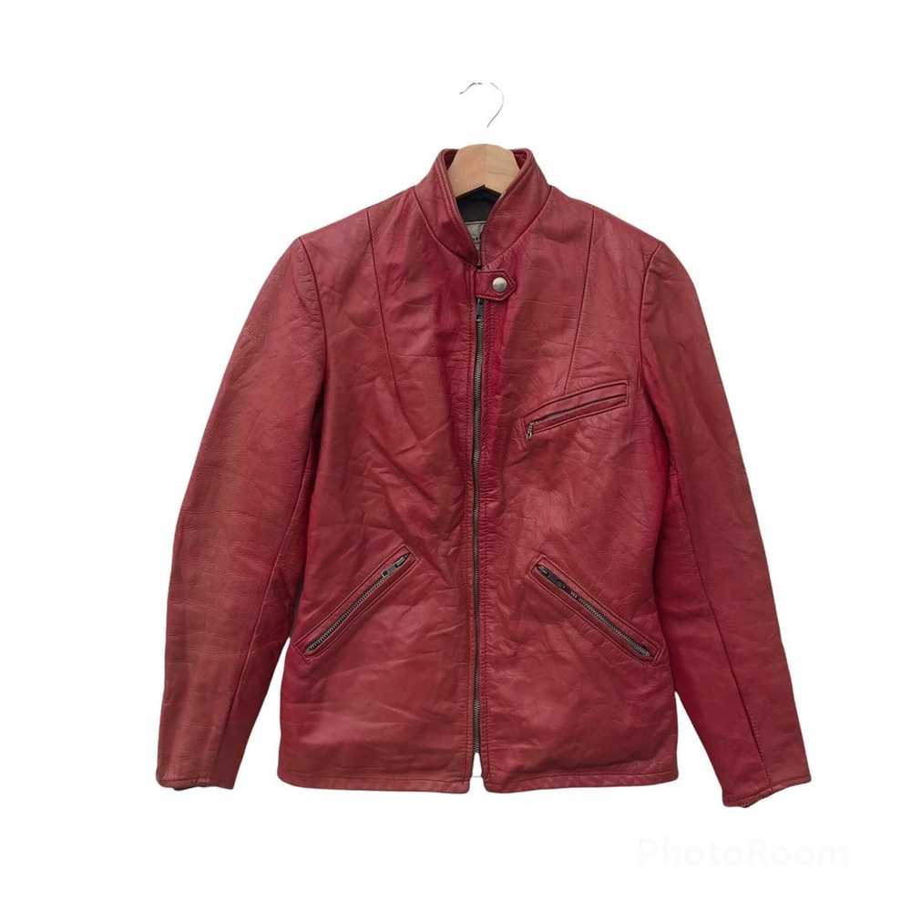 Japanese Brand × Leather Jacket BIKER LEATHER JAC… - image 1