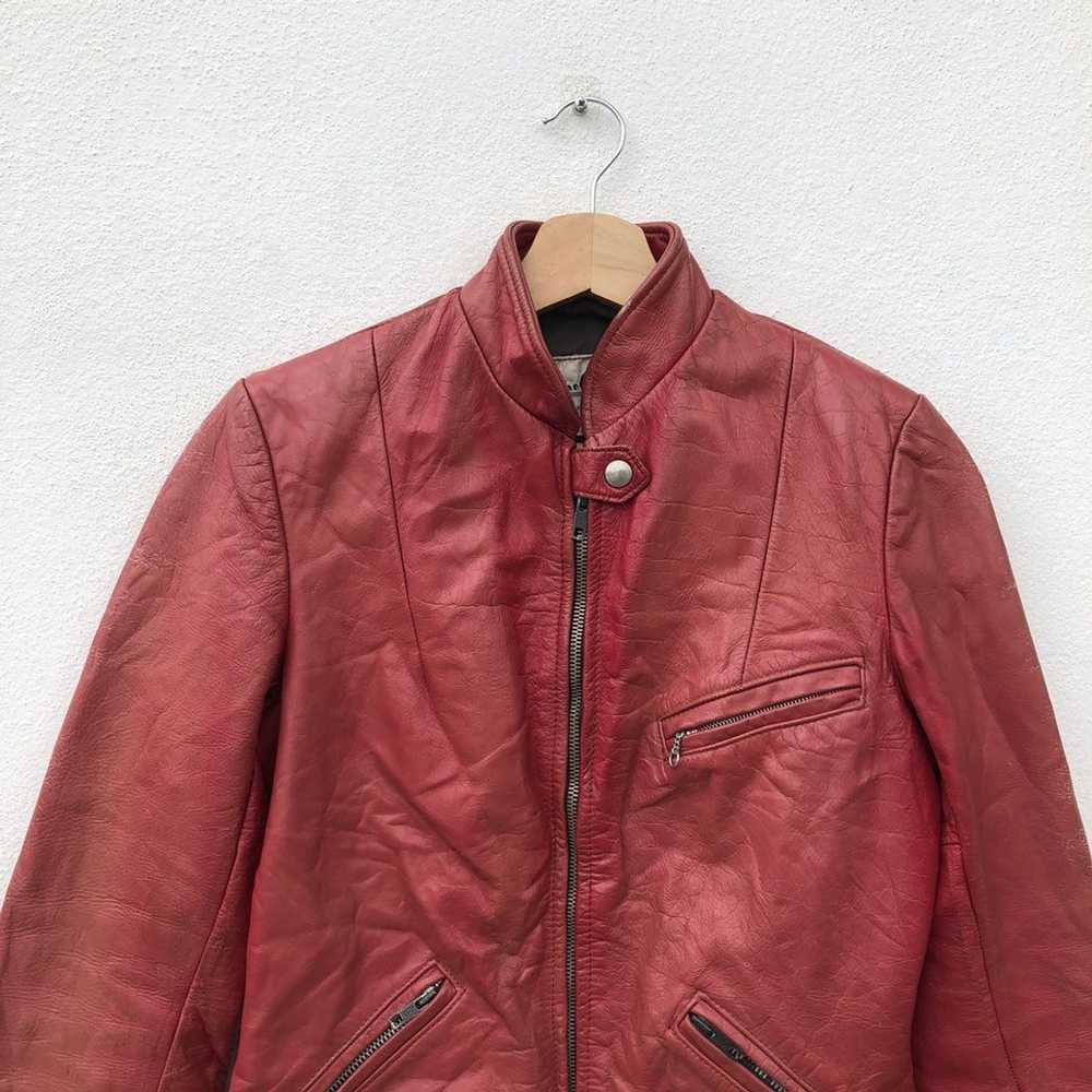 Japanese Brand × Leather Jacket BIKER LEATHER JAC… - image 3