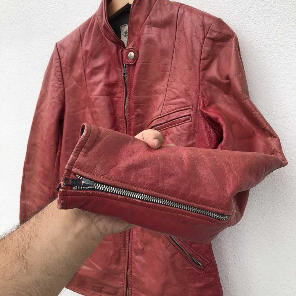 Japanese Brand × Leather Jacket BIKER LEATHER JAC… - image 8