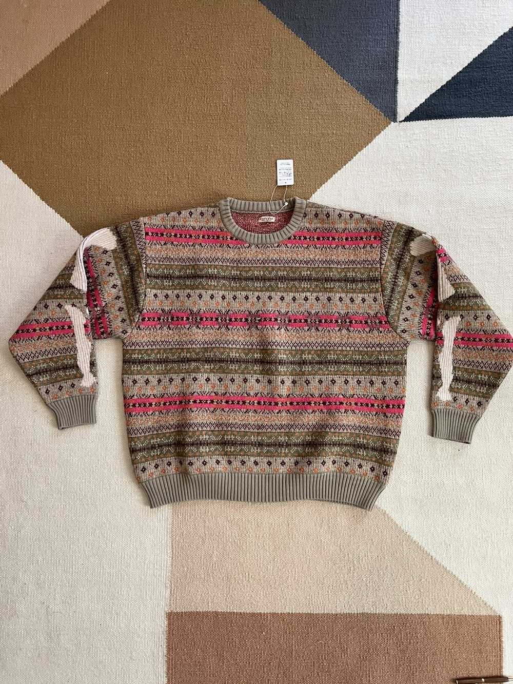 Kapital Bone 7G Fair Isle Sweater Size 3 - image 1