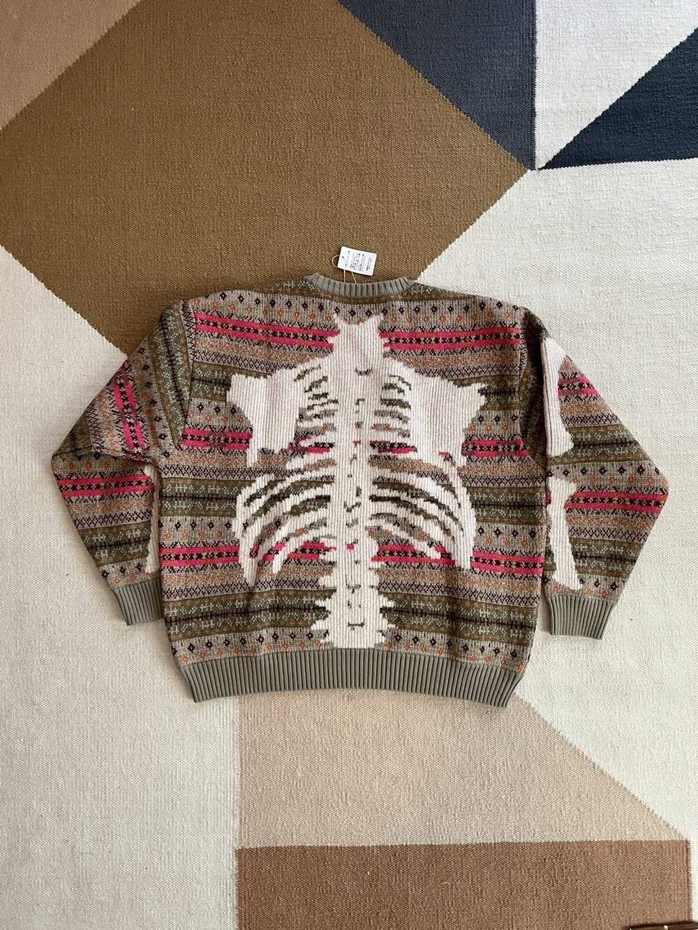 Kapital Bone 7G Fair Isle Sweater Size 3 - image 2