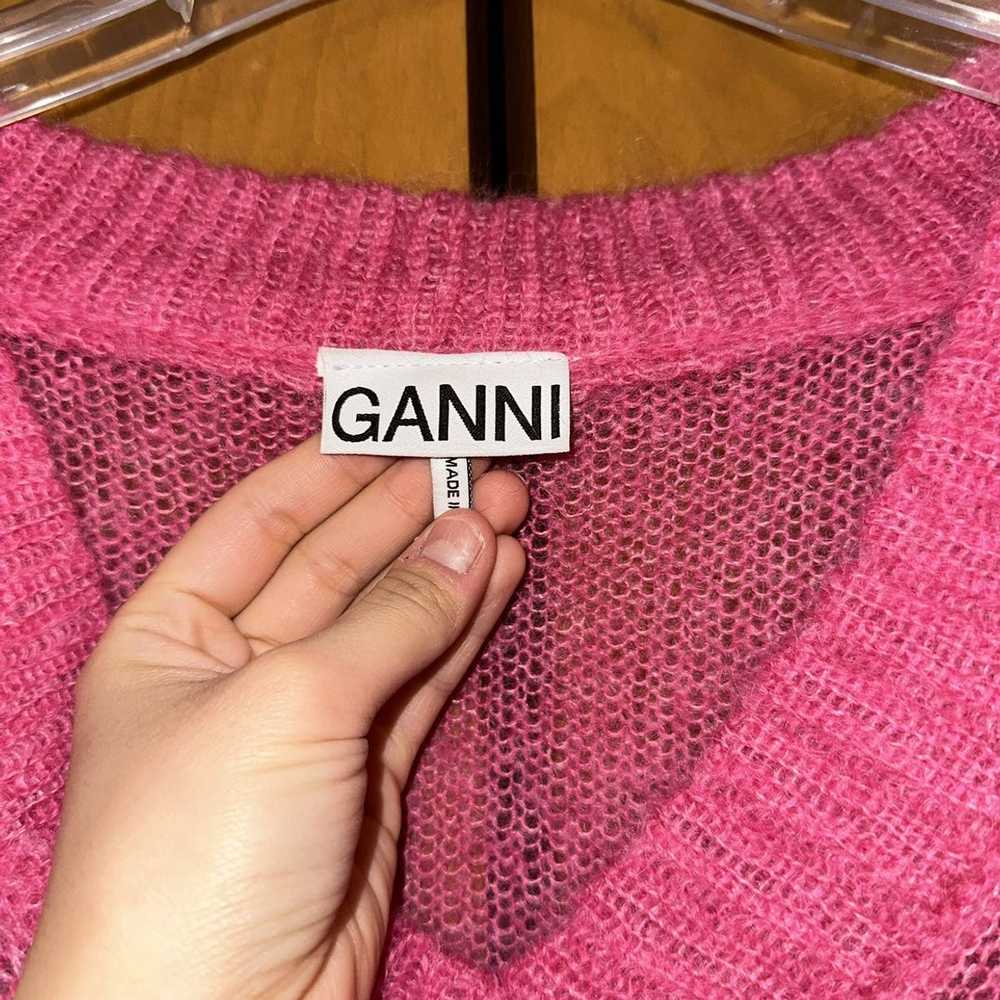 Ganni Ganni Pink Mohair Sweater - image 3