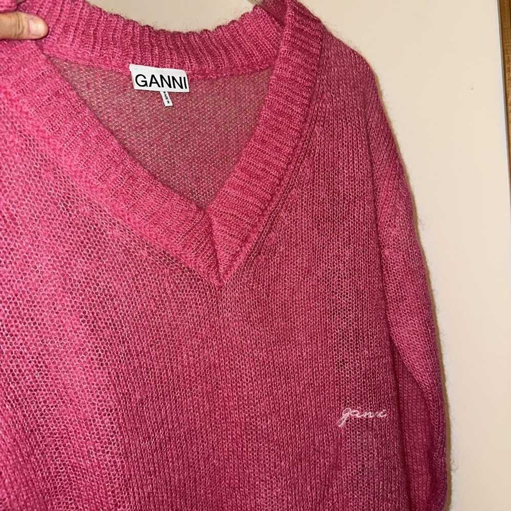 Ganni Ganni Pink Mohair Sweater - image 4