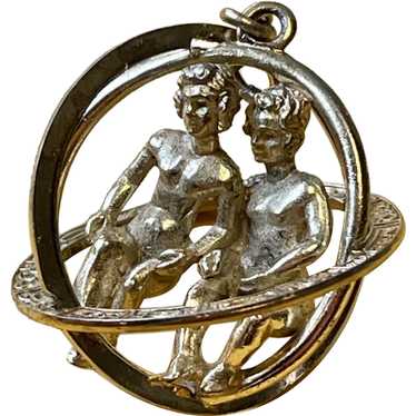 Trifari Zodiac Gemini Sphere Pendant / Charm - image 1