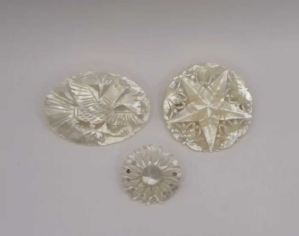 Vintage Mother of Pearl Pins - image 2