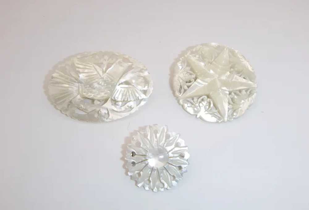 Vintage Mother of Pearl Pins - image 5
