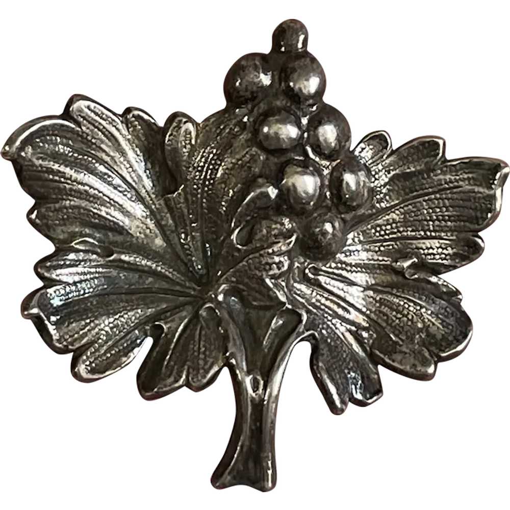 Vintage Reed & Barton Heavy Sterling Silver Grape… - image 1