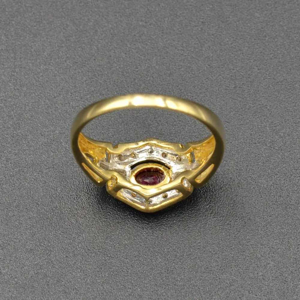 Ruby, Diamond and Gold Ring - image 7