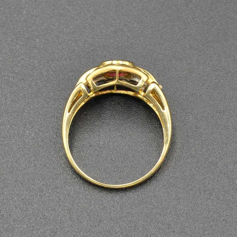 Ruby, Diamond and Gold Ring - image 8