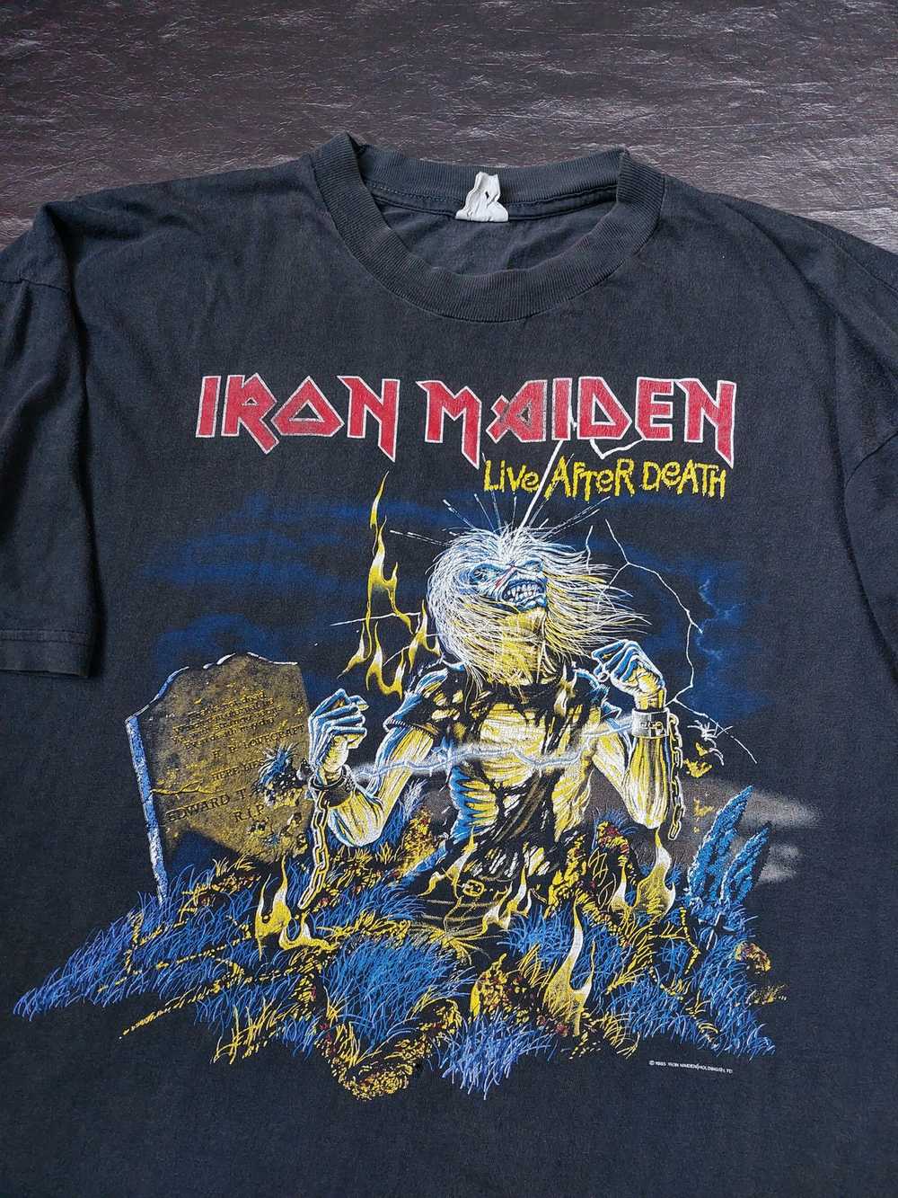Band Tees × Iron Maiden × Vintage Vintage Y2K 198… - image 3