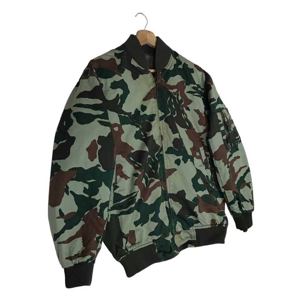 Vintage Vintage 80s Military Camouflage Reversibl… - image 3