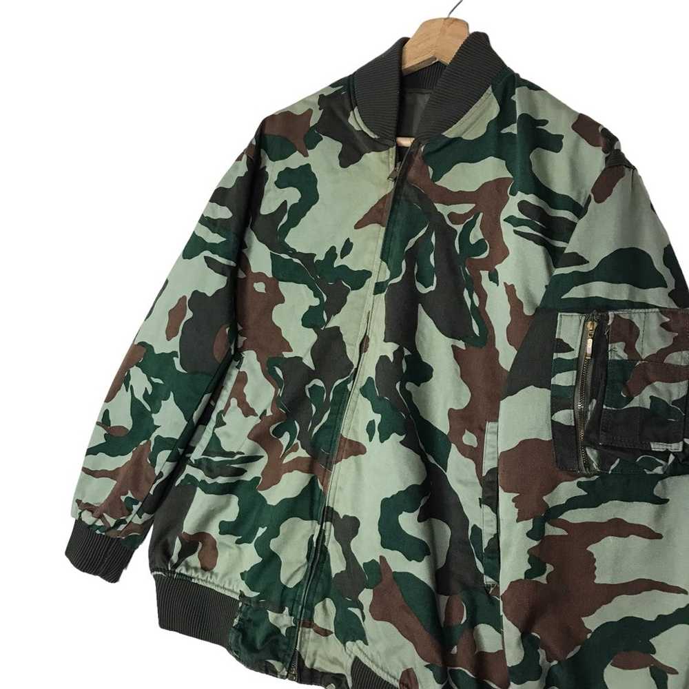 Vintage Vintage 80s Military Camouflage Reversibl… - image 4