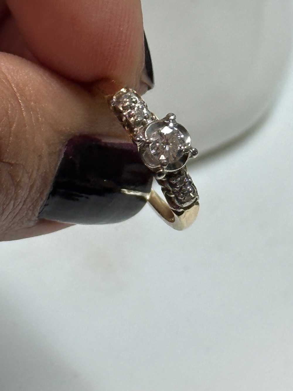 1930’s art deco diamond ring 14k - image 1