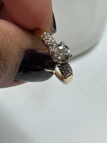 1930’s art deco diamond ring 14k