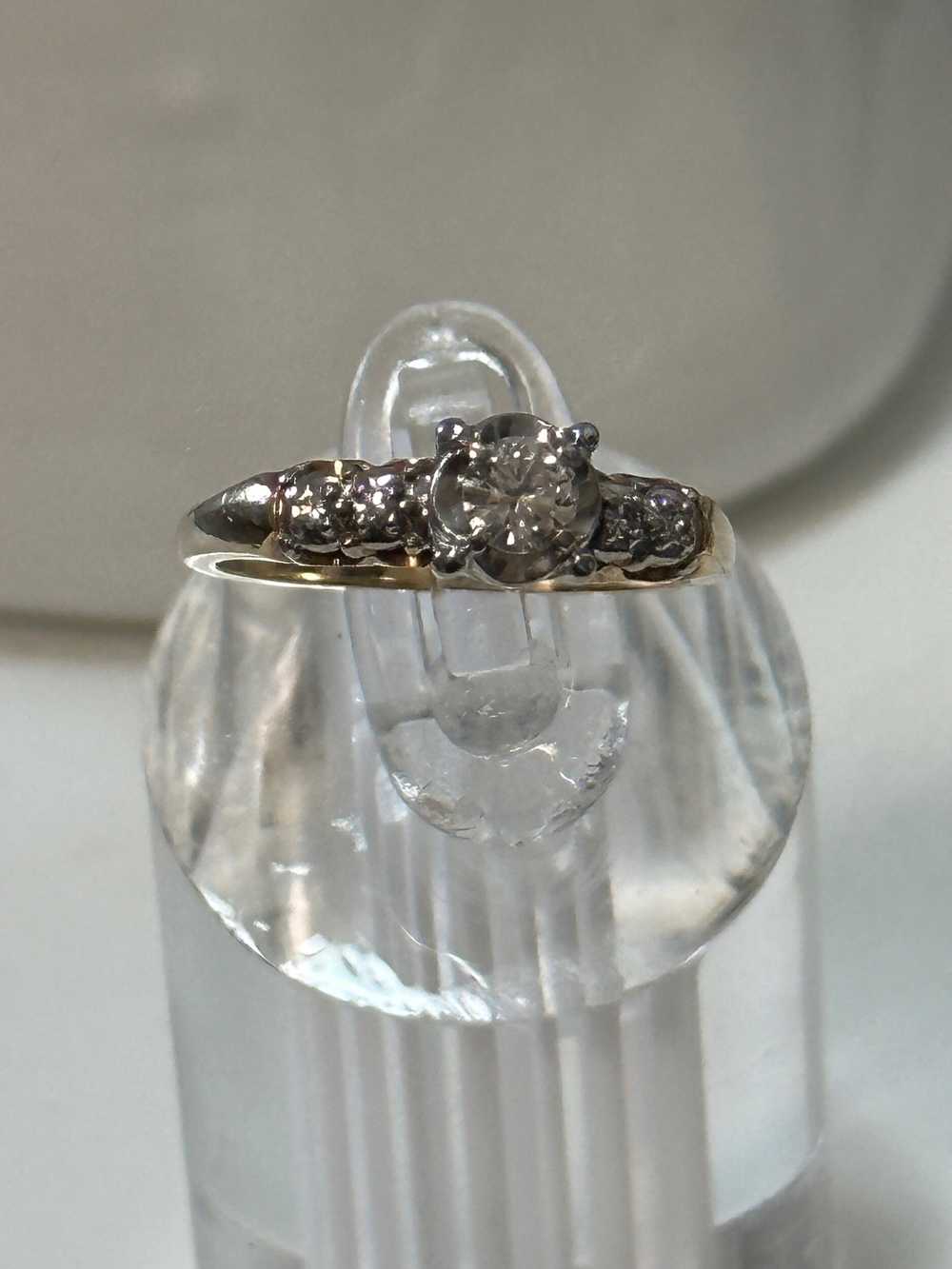 1930’s art deco diamond ring 14k - image 3