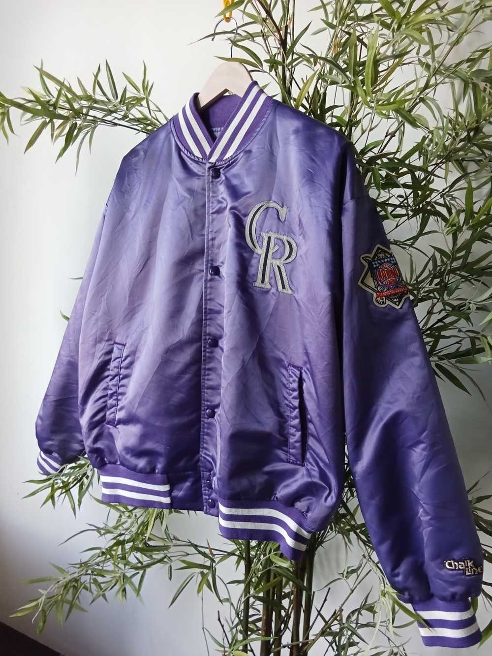 Vintage 90s Sz L NFL Chalk Line Zubaz San Francisco 49ers Jacket