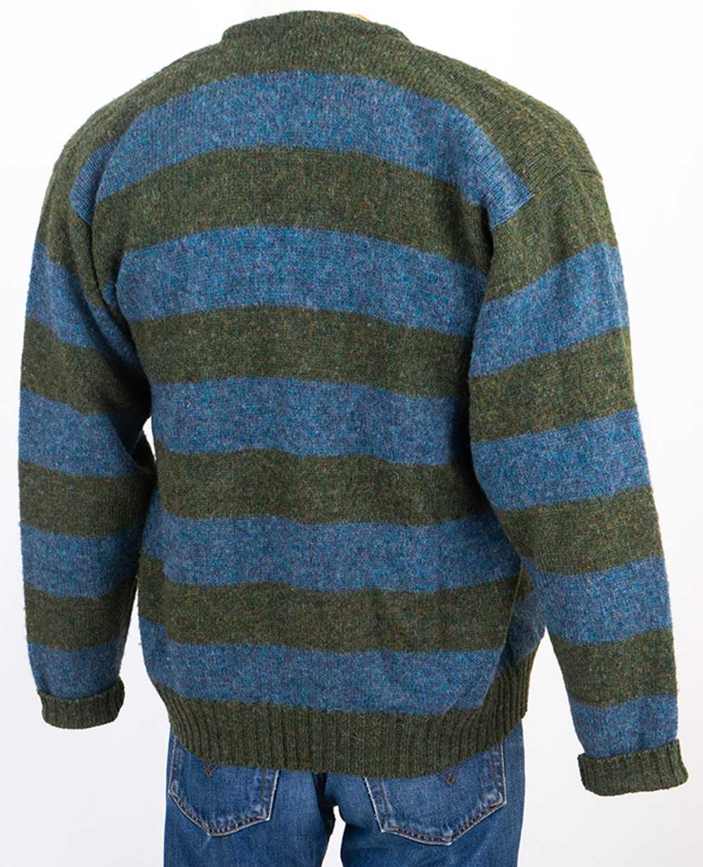 Striped 1960s Mohair Blend Cardigan - image 2