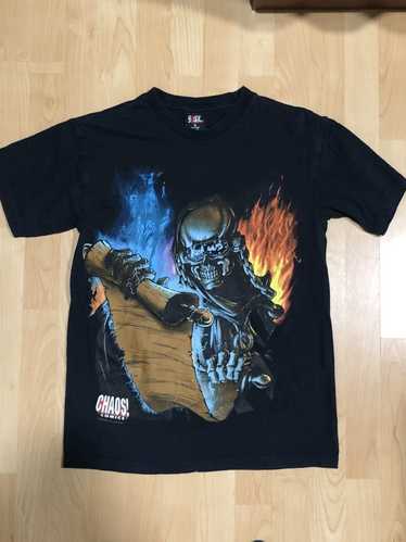 希少XL 90s MEGADETH CHAOS! COMIC TOUR Tシャツ-