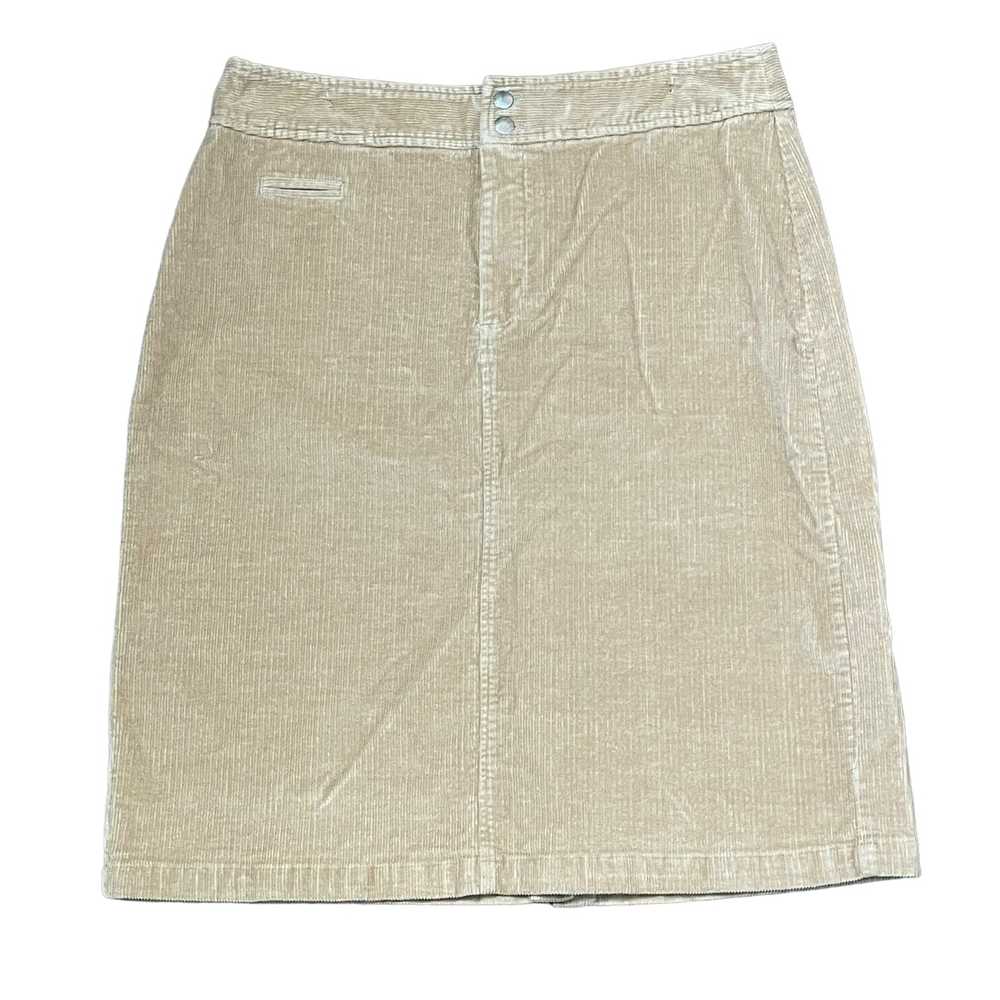 Orvis Orvis Corduroy Skirt Plus 14 Tan Cotton Str… - image 1