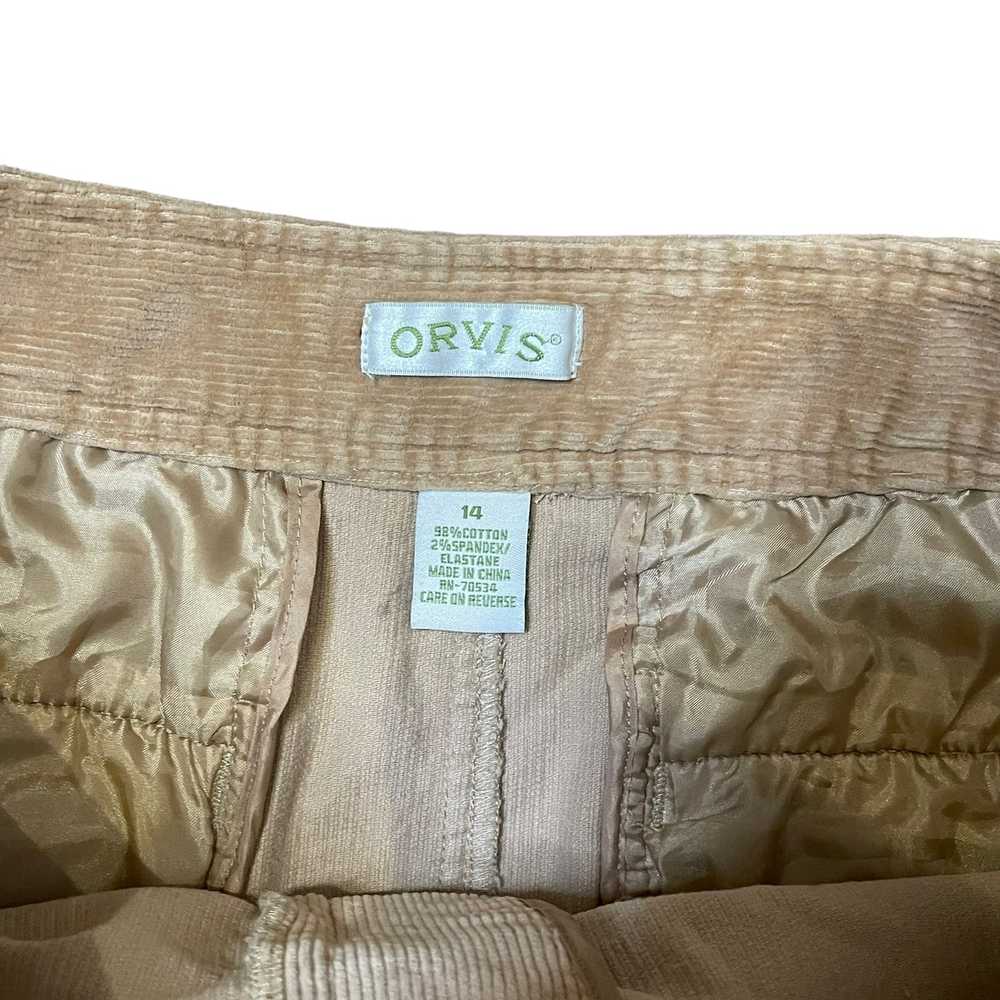 Orvis Orvis Corduroy Skirt Plus 14 Tan Cotton Str… - image 5
