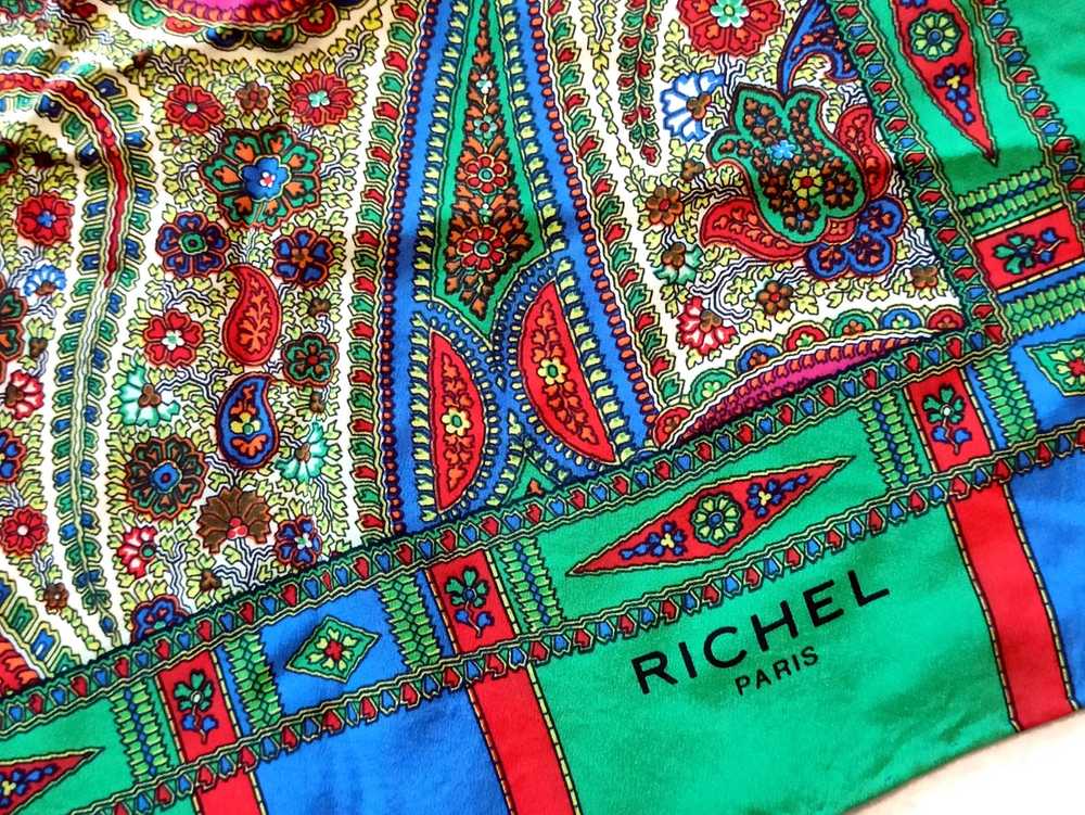 Vintage Richel Paris Vintage Rare Silk Scarf - Gem