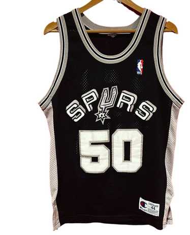 San Antonio Spurs: David Robinson 1998/99 Black Champion Jersey (M) –  National Vintage League Ltd.