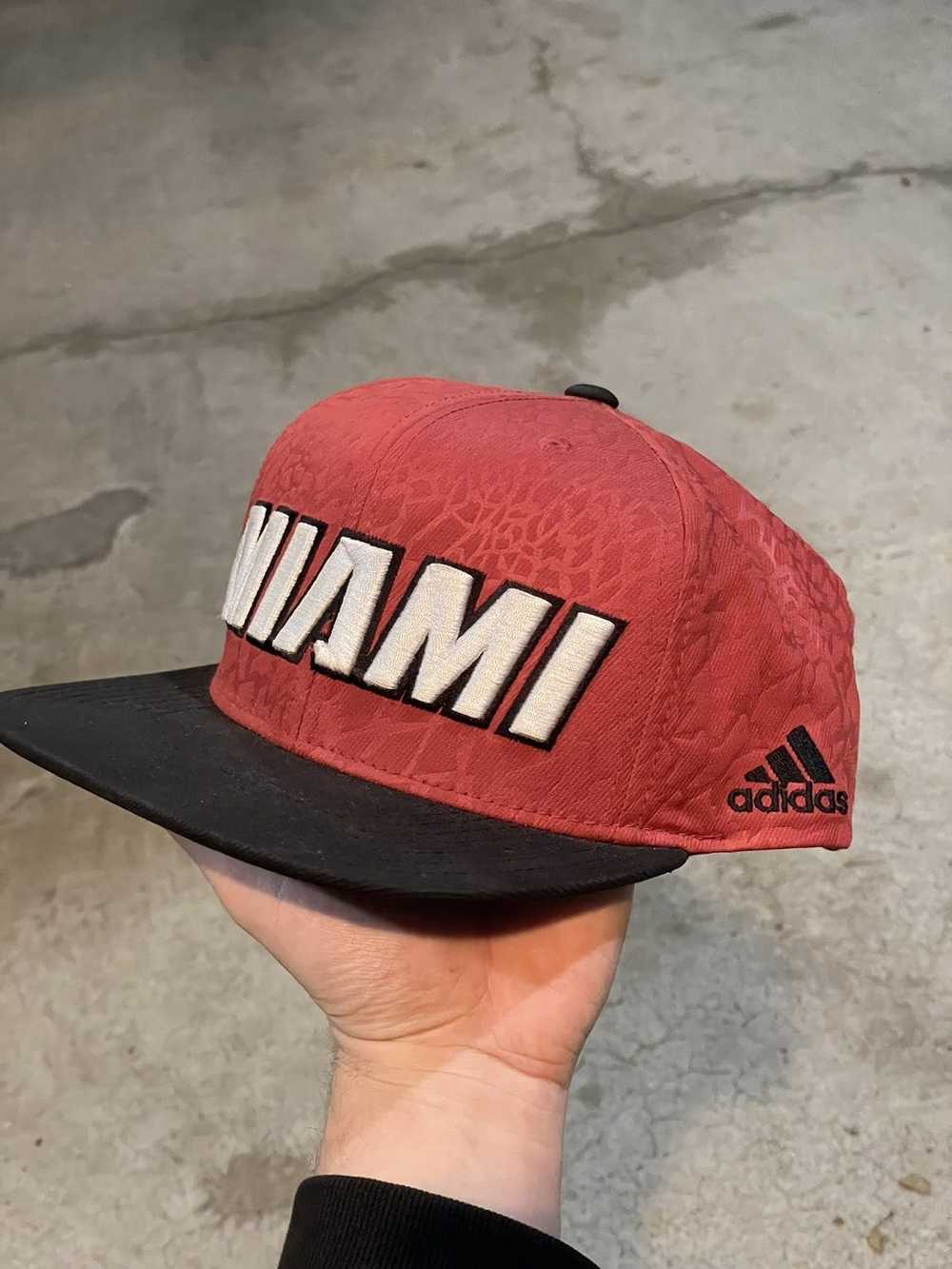 Adidas Miami Heat Snap Back Hat - image 2