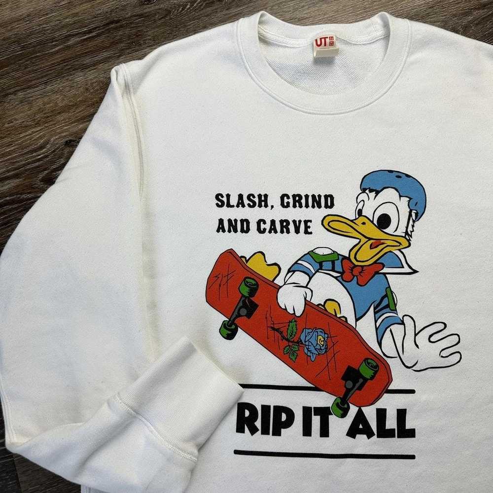 Disney × Uniqlo disney donald sweatshirt - image 1