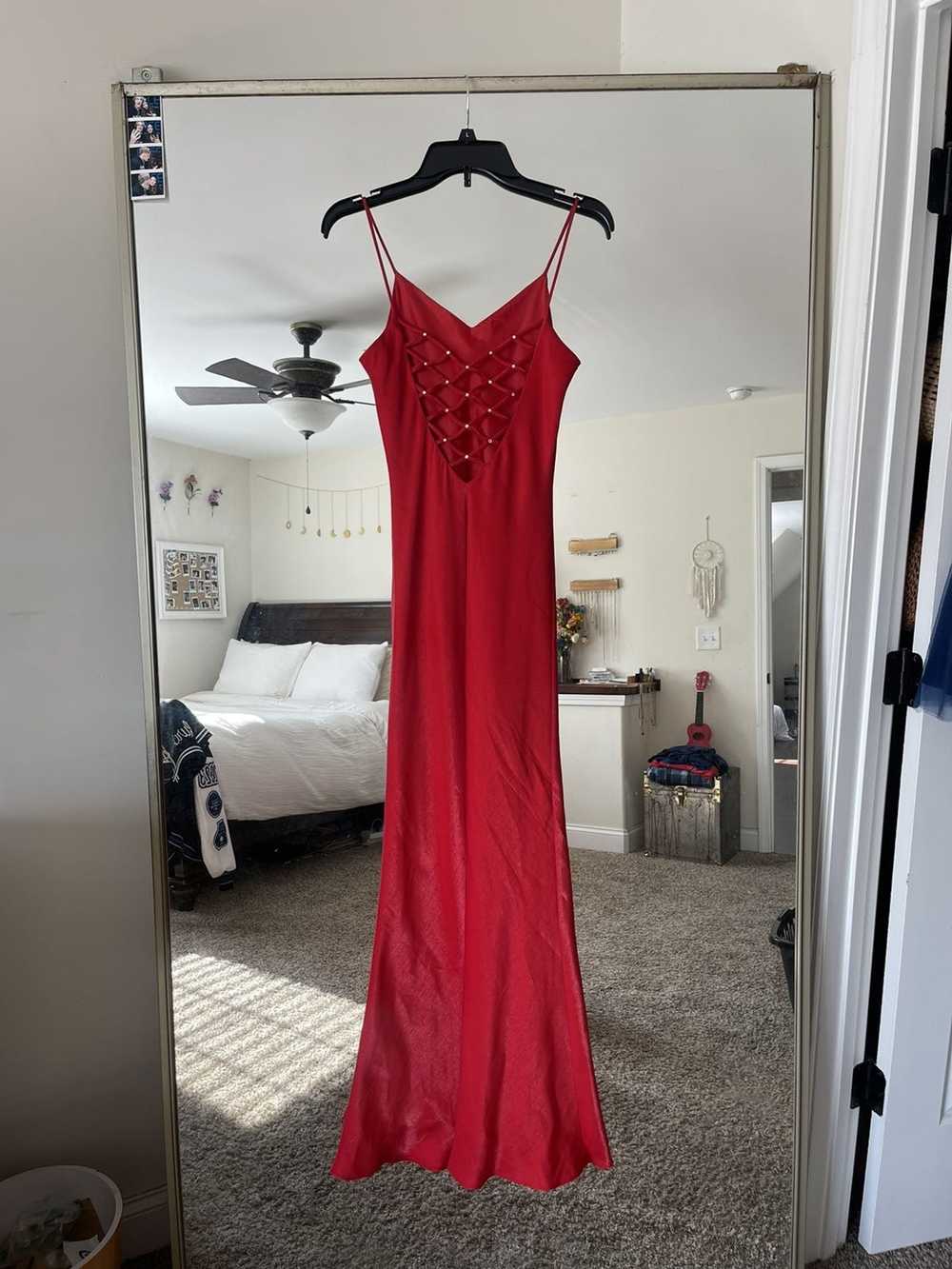 Other Niki Lavis Red Vintage Prom or Formal Dress - image 4