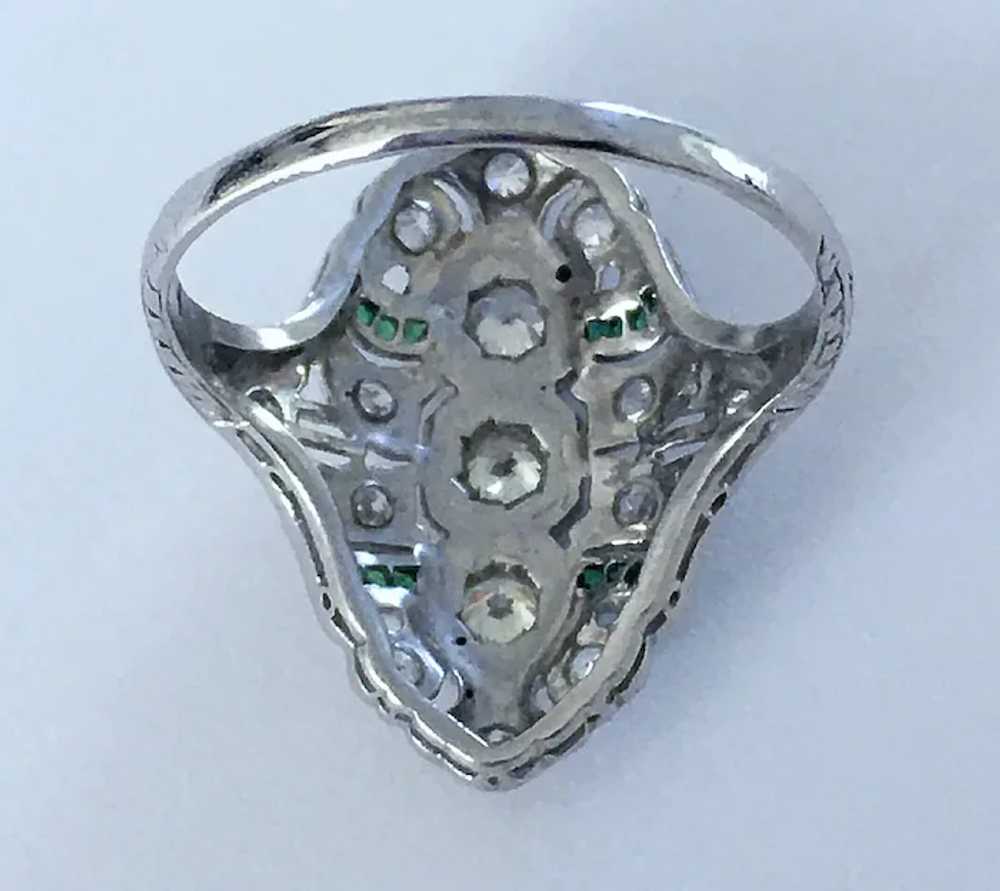 Antique Edwardian Platinum Old European Cut Diamo… - image 6