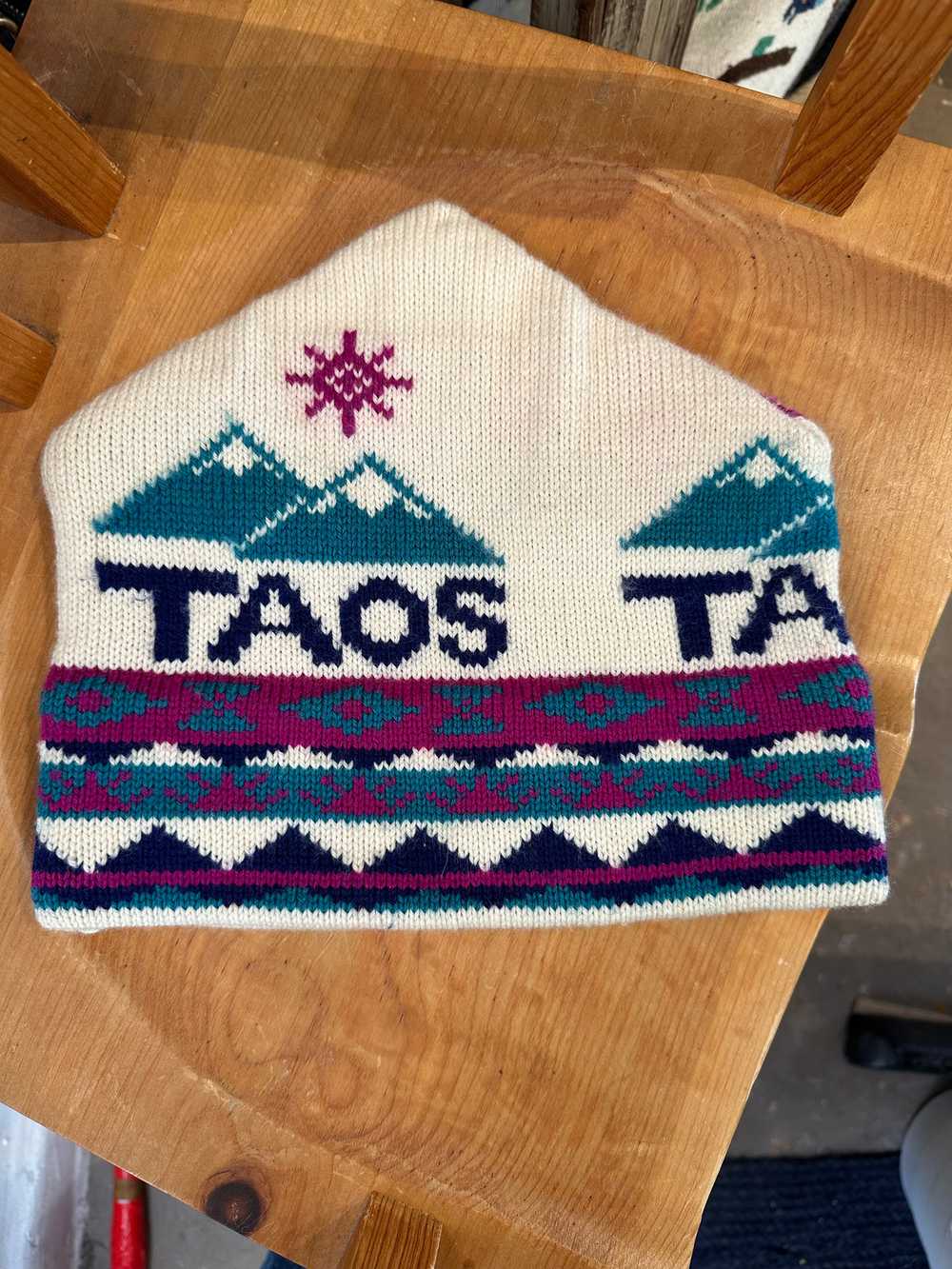 1980's Taos Ski Area Wool Cap - image 2