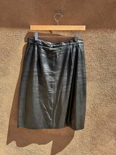 Black Leather Skirt by S & U Fashions - New York (