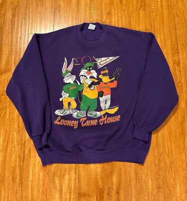 RARE Miami Dolphins Warner Bros Crew Neck Sweatshirt Vintage 