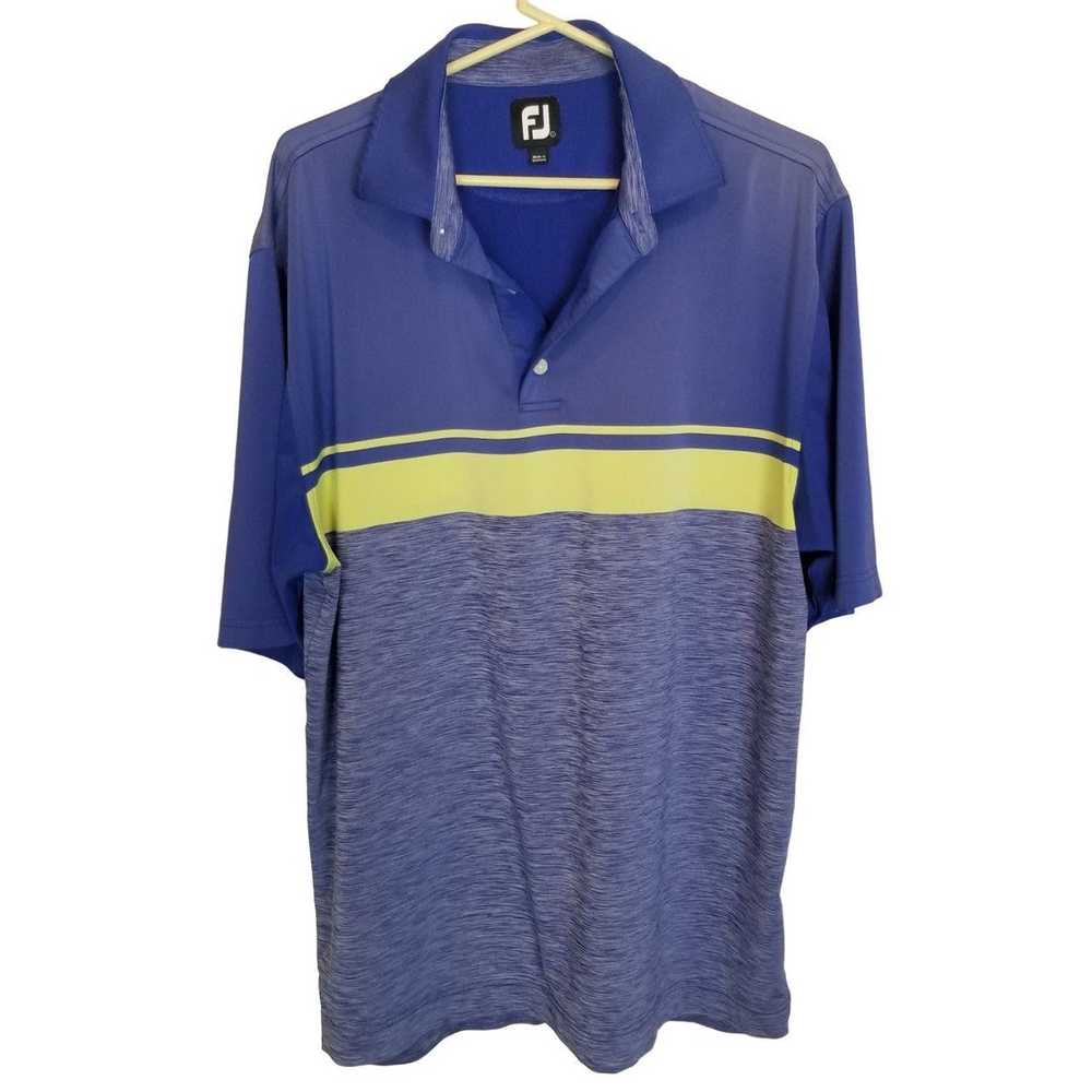 Footjoy FootJoy L Striped Short Sleeves Golf Polo… - image 1