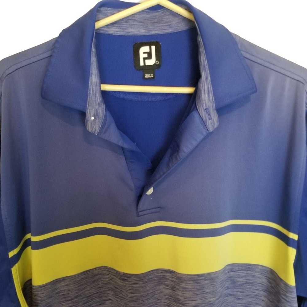 Footjoy FootJoy L Striped Short Sleeves Golf Polo… - image 2